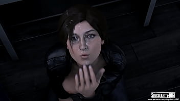 Lara croft cosplay elevator porn