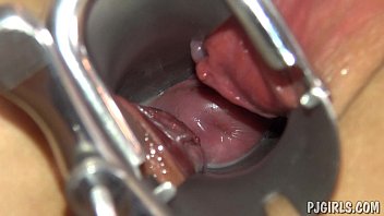 Private video of busty Jaana Linnéa Tervo from Nossebro whit speculum in vagina nude on the gyno table