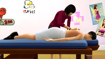 Mother and daugther to a sex massage